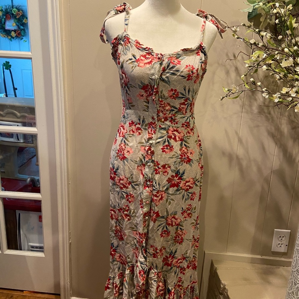 Pink Floral Summer Dress